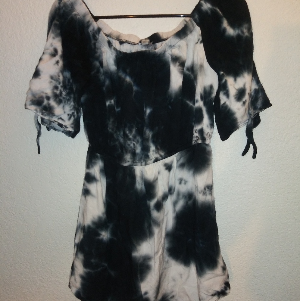 New Off the Shoulder Tye Dye Dress